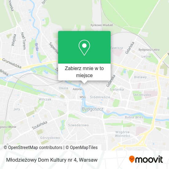 Mapa Młodzieżowy Dom Kultury nr 4