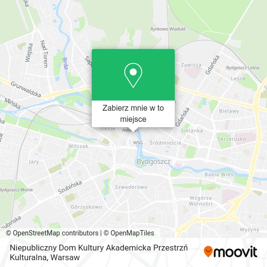 Mapa Niepubliczny Dom Kultury Akademicka Przestrzń Kulturalna