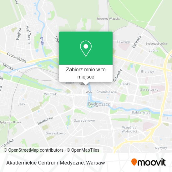 Mapa Akademickie Centrum Medyczne