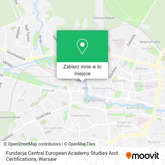 Mapa Fundacja Central European Academy Studies And Certifications