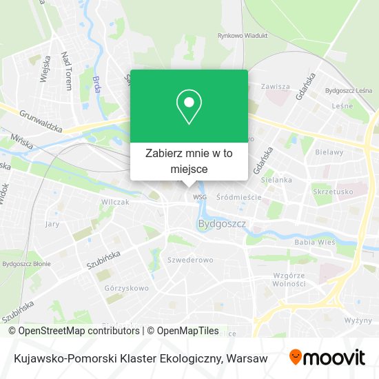 Mapa Kujawsko-Pomorski Klaster Ekologiczny