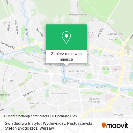 Mapa Świadectwo Instytut Wydawniczy, Pastuszewski Stefan Bydgoszcz