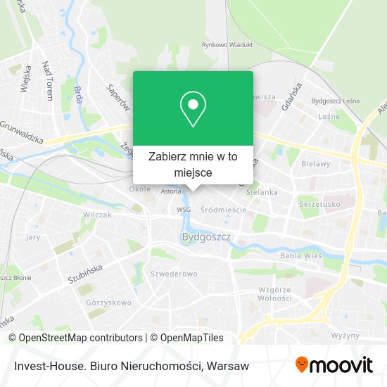 Mapa Invest-House. Biuro Nieruchomości