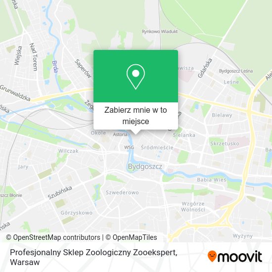 Mapa Profesjonalny Sklep Zoologiczny Zooekspert