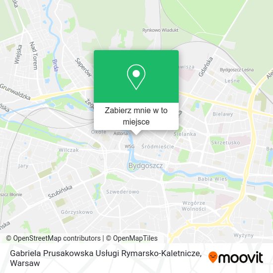 Mapa Gabriela Prusakowska Usługi Rymarsko-Kaletnicze