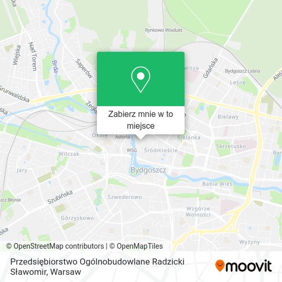 Mapa Przedsiębiorstwo Ogólnobudowlane Radzicki Sławomir