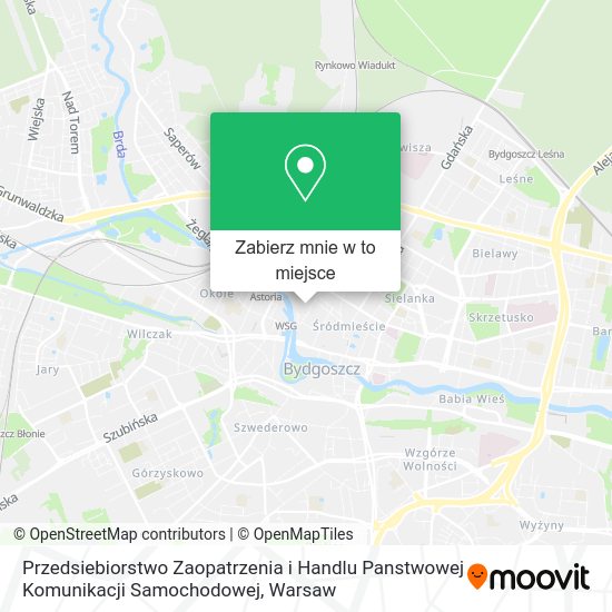 Mapa Przedsiebiorstwo Zaopatrzenia i Handlu Panstwowej Komunikacji Samochodowej