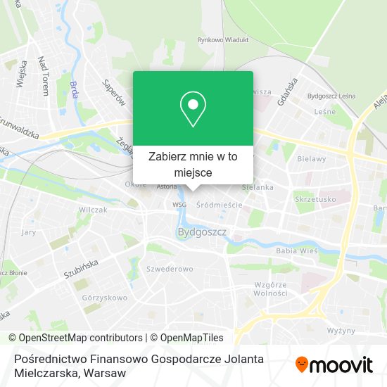 Mapa Pośrednictwo Finansowo Gospodarcze Jolanta Mielczarska