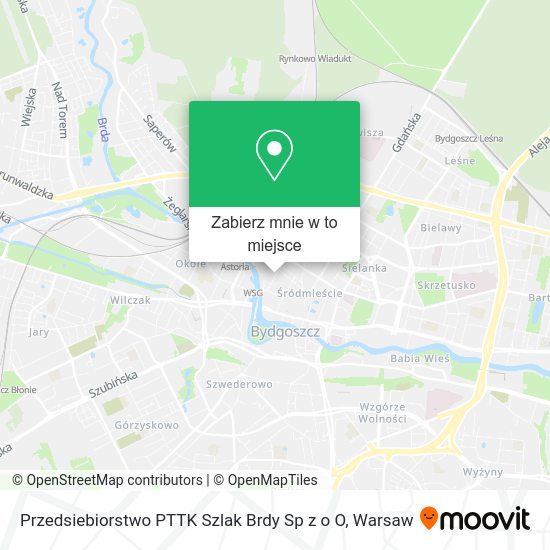 Mapa Przedsiebiorstwo PTTK Szlak Brdy Sp z o O