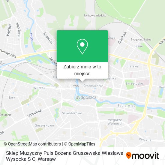 Mapa Sklep Muzyczny Puls Bozena Gruszewska Wieslawa Wysocka S C