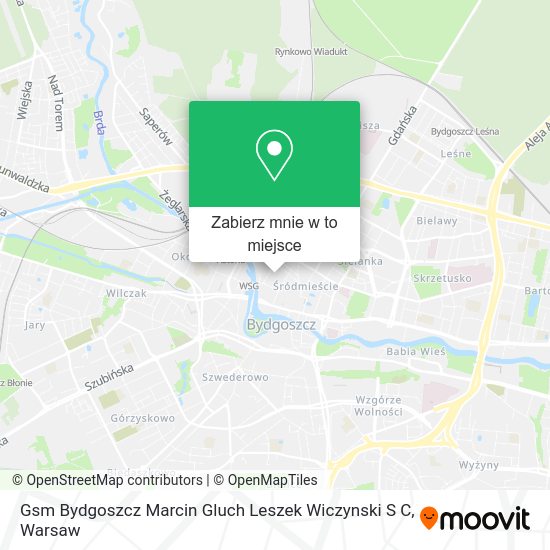 Mapa Gsm Bydgoszcz Marcin Gluch Leszek Wiczynski S C