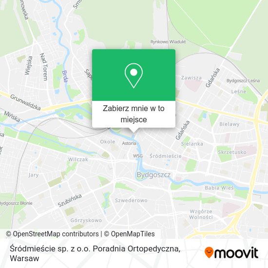 Mapa Śródmieście sp. z o.o. Poradnia Ortopedyczna