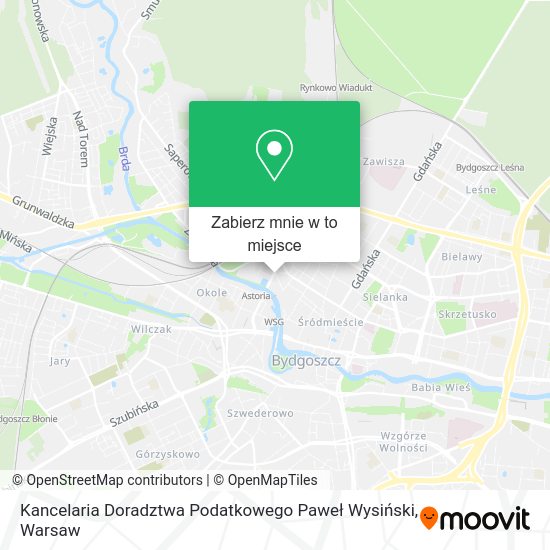 Mapa Kancelaria Doradztwa Podatkowego Paweł Wysiński