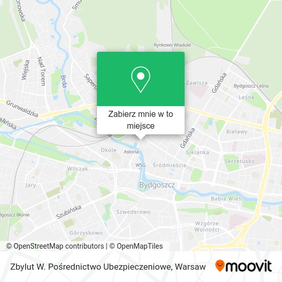 Mapa Zbylut W. Pośrednictwo Ubezpieczeniowe