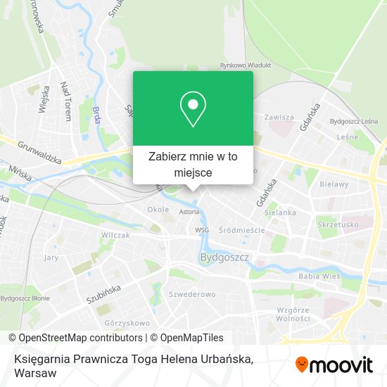 Mapa Księgarnia Prawnicza Toga Helena Urbańska