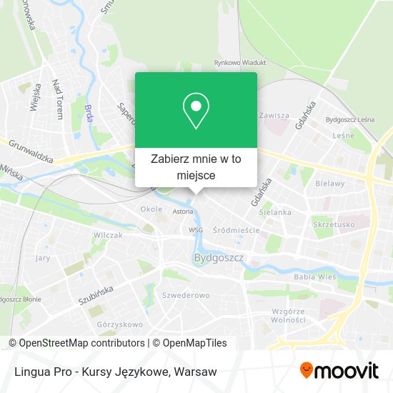 Mapa Lingua Pro - Kursy Językowe