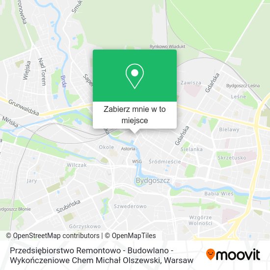 Mapa Przedsiębiorstwo Remontowo - Budowlano - Wykończeniowe Chem Michał Olszewski