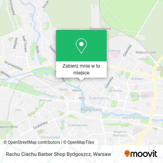 Mapa Rachu Ciachu Barber Shop Bydgoszcz