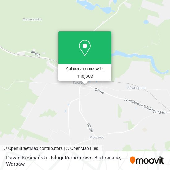 Mapa Dawid Kościański Usługi Remontowo-Budowlane