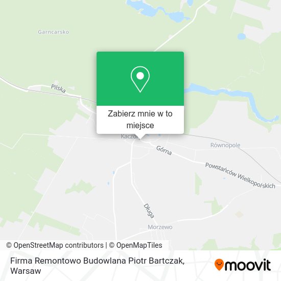 Mapa Firma Remontowo Budowlana Piotr Bartczak