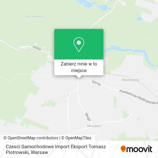 Mapa Czesci Samochodowe Import Eksport Tomasz Piotrowski