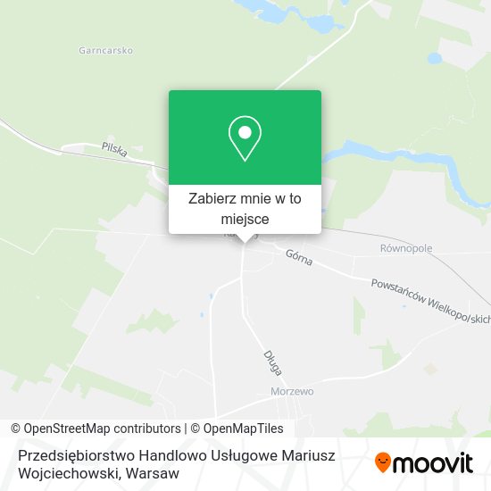 Mapa Przedsiębiorstwo Handlowo Usługowe Mariusz Wojciechowski