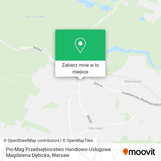 Mapa Pio-Mag Przedsiębiorstwo Handlowo-Usługowe Magdalena Dębicka