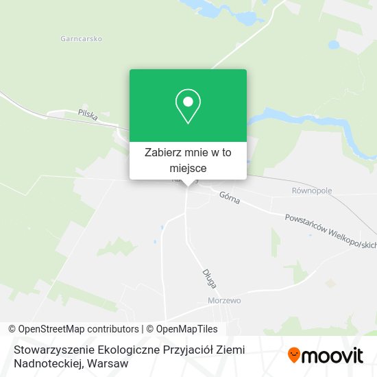 Mapa Stowarzyszenie Ekologiczne Przyjaciół Ziemi Nadnoteckiej