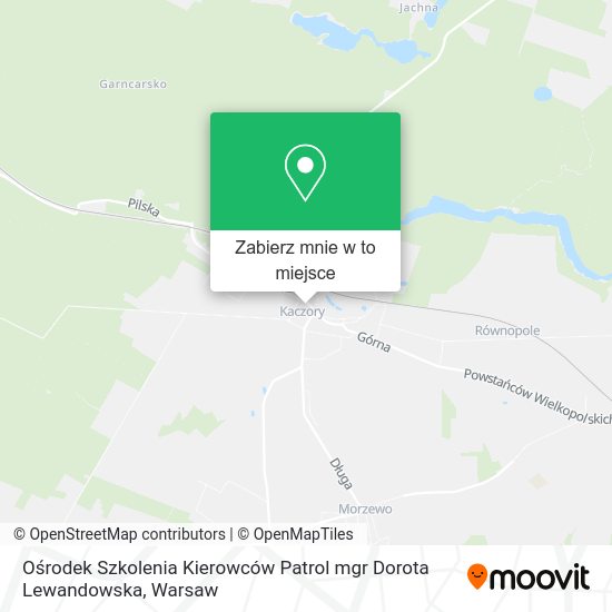 Mapa Ośrodek Szkolenia Kierowców Patrol mgr Dorota Lewandowska