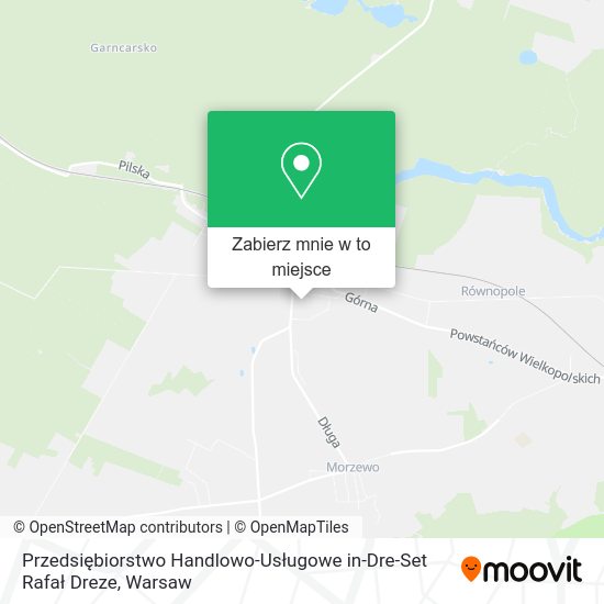 Mapa Przedsiębiorstwo Handlowo-Usługowe in-Dre-Set Rafał Dreze