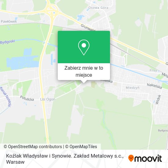 Mapa Koźlak Władysław i Synowie. Zakład Metalowy s.c.