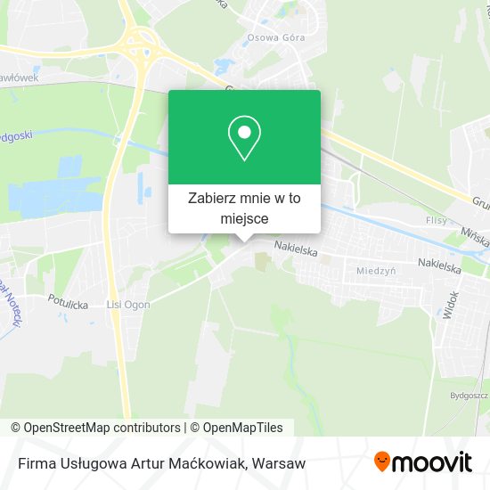 Mapa Firma Usługowa Artur Maćkowiak