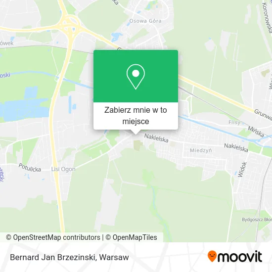 Mapa Bernard Jan Brzezinski