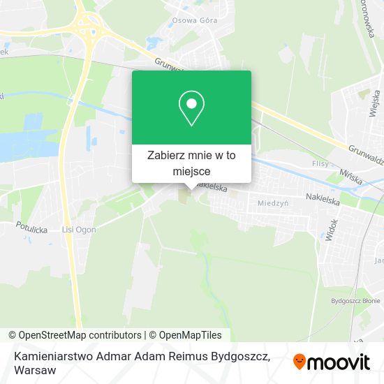 Mapa Kamieniarstwo Admar Adam Reimus Bydgoszcz