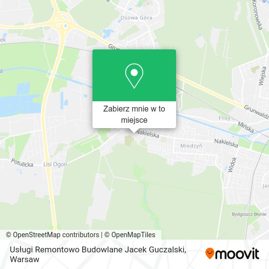 Mapa Usługi Remontowo Budowlane Jacek Guczalski