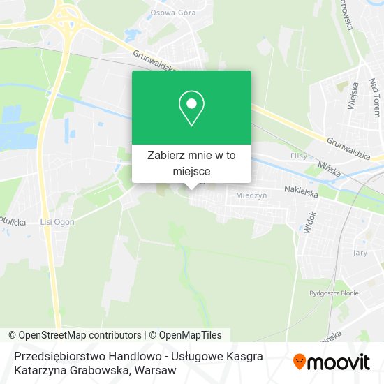 Mapa Przedsiębiorstwo Handlowo - Usługowe Kasgra Katarzyna Grabowska