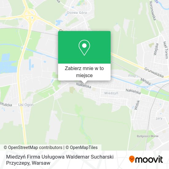 Mapa Miedzyń Firma Usługowa Waldemar Sucharski Przyczepy