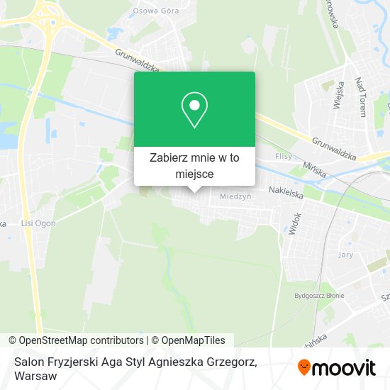 Mapa Salon Fryzjerski Aga Styl Agnieszka Grzegorz