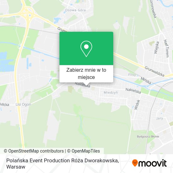 Mapa Polańska Event Production Róża Dworakowska