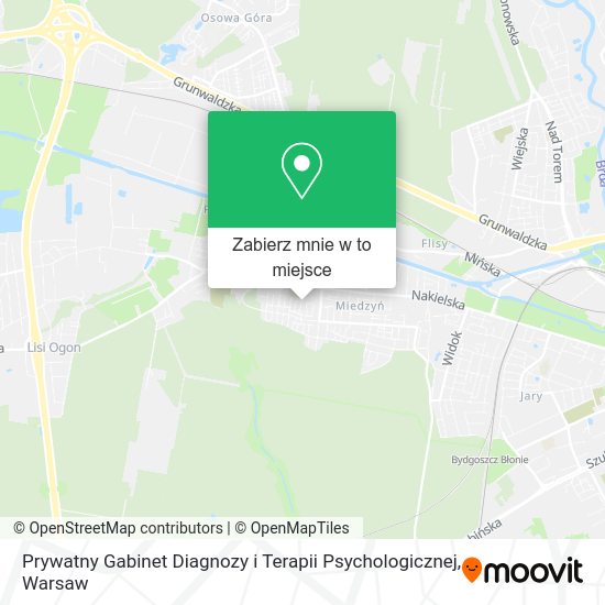 Mapa Prywatny Gabinet Diagnozy i Terapii Psychologicznej