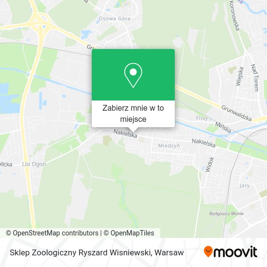 Mapa Sklep Zoologiczny Ryszard Wisniewski