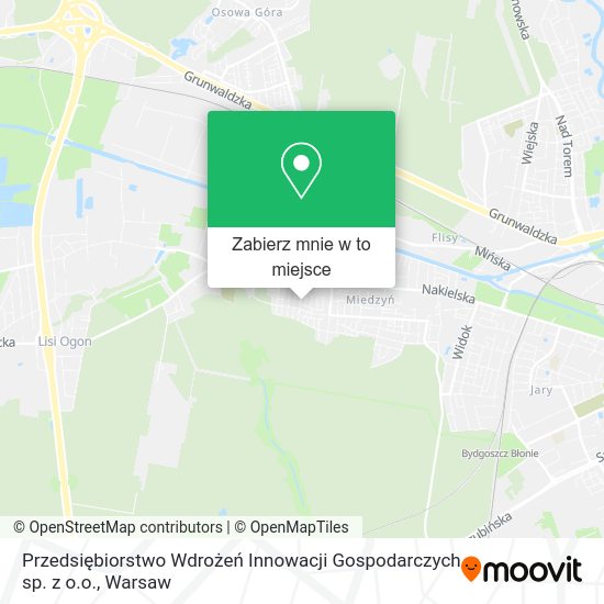 Mapa Przedsiębiorstwo Wdrożeń Innowacji Gospodarczych sp. z o.o.