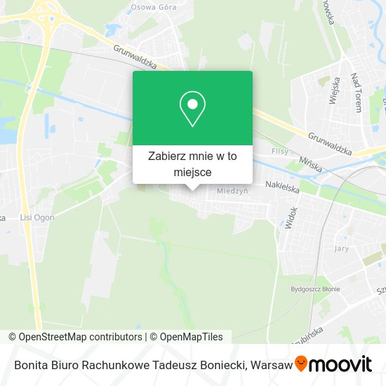 Mapa Bonita Biuro Rachunkowe Tadeusz Boniecki