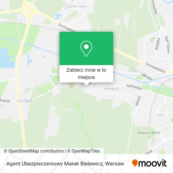 Mapa Agent Ubezpieczeniowy Marek Bielewicz