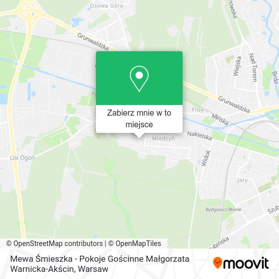 Mapa Mewa Śmieszka - Pokoje Gościnne Małgorzata Warnicka-Akścin