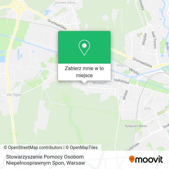 Mapa Stowarzyszenie Pomocy Osobom Niepełnosprawnym Spon