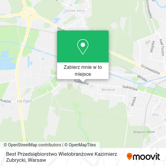 Mapa Best Przedsiębiorstwo Wielobranżowe Kazimierz Zubrycki