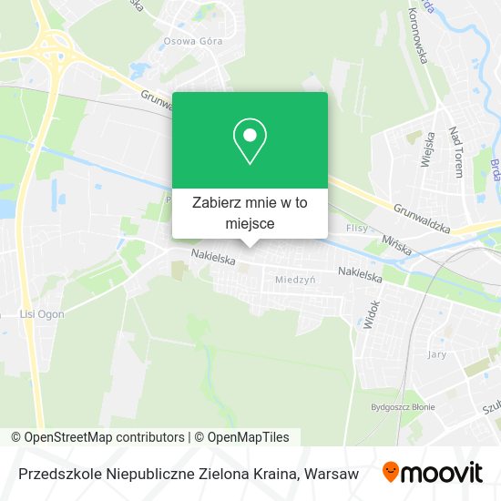 Mapa Przedszkole Niepubliczne Zielona Kraina