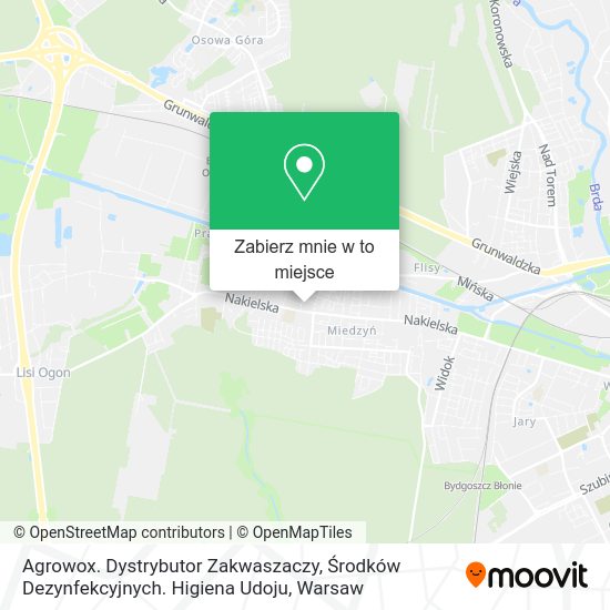 Mapa Agrowox. Dystrybutor Zakwaszaczy, Środków Dezynfekcyjnych. Higiena Udoju