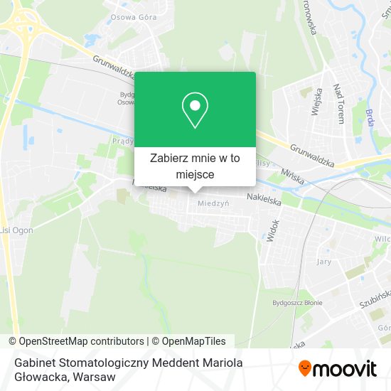 Mapa Gabinet Stomatologiczny Meddent Mariola Głowacka